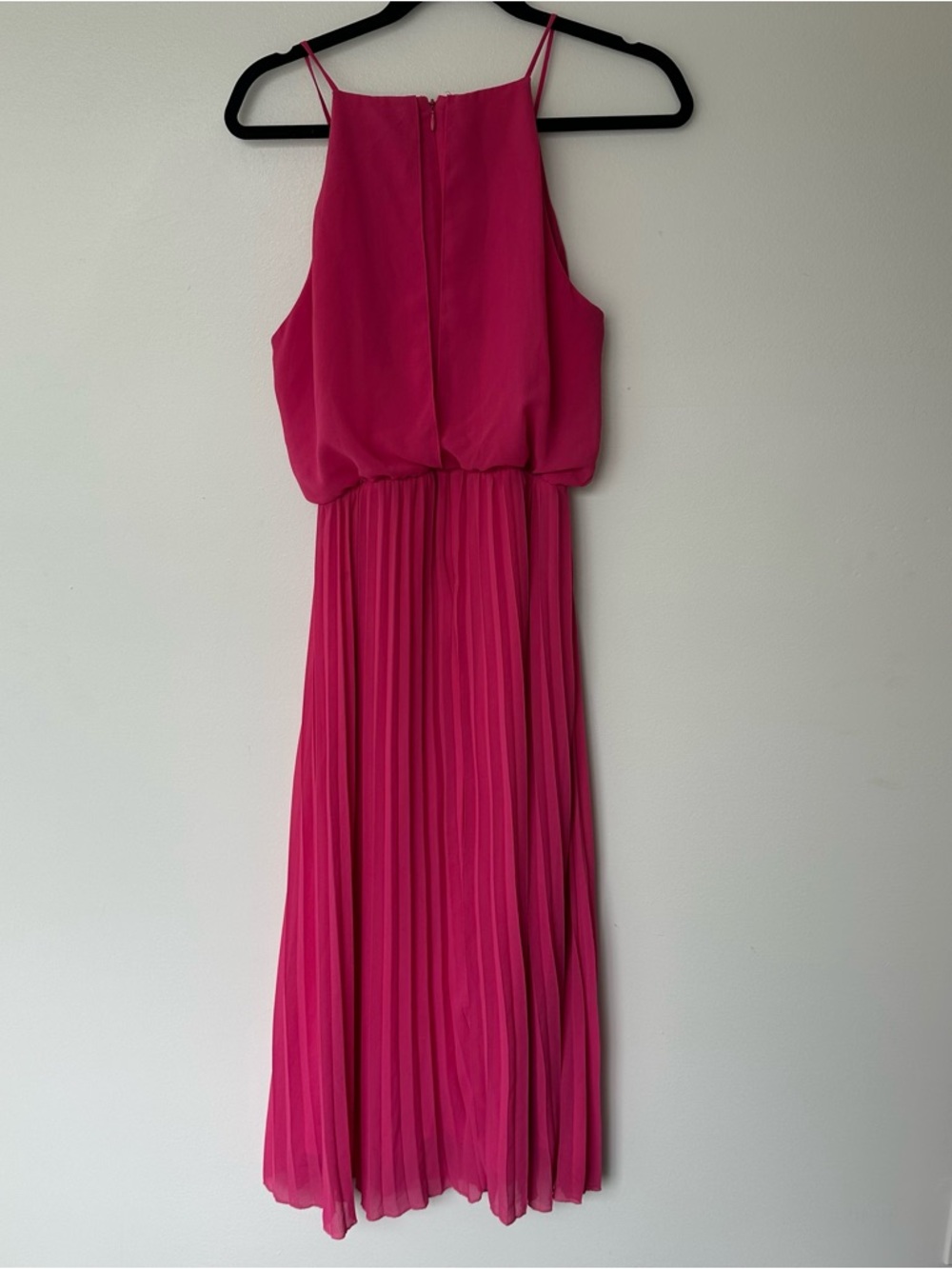 Sam Edelman Sleeveless Pleated Pink Midi Dress Size S - Picture 8 of 9